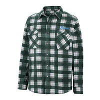 Men's Colosseum Green Tulane Wave Ellis Full-Snap Jacket