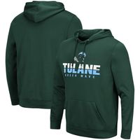 Men's Colosseum Green Tulane Wave Lantern Pullover Hoodie