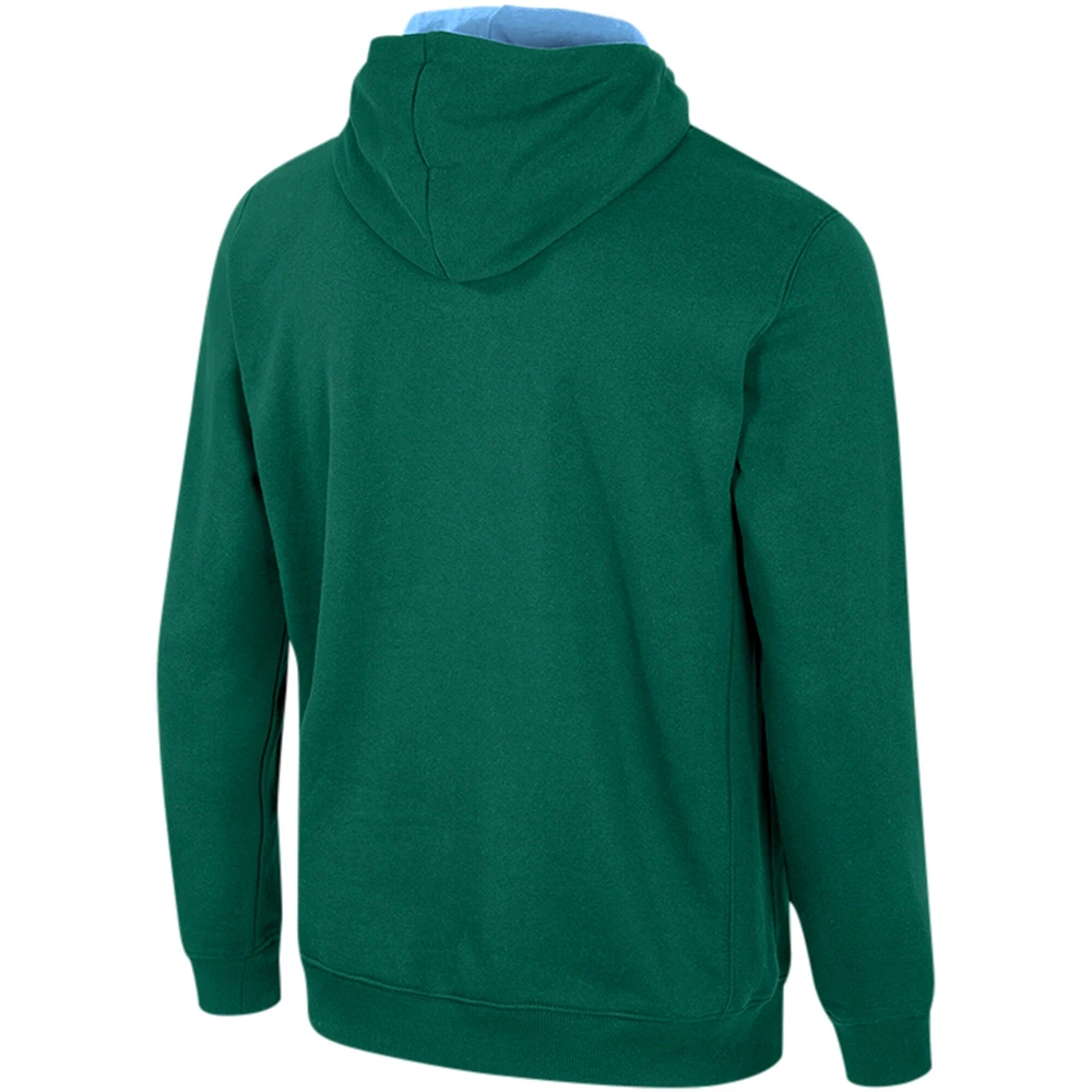 Sweat à capuche demi-zip Colosseum Green Tulane Wave Team pour hommes