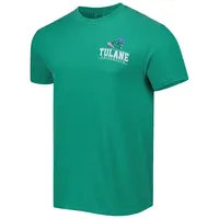 T-shirt Homme Tulane Green Wave Logo Campus Icon Vert