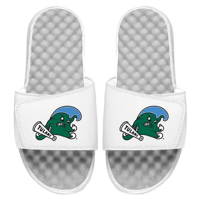 Tulane Green Wave ISlide Primary Slide Sandals - White