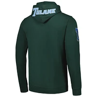 Sweat à capuche classique Pro Standard Green Tulane Wave pour homme