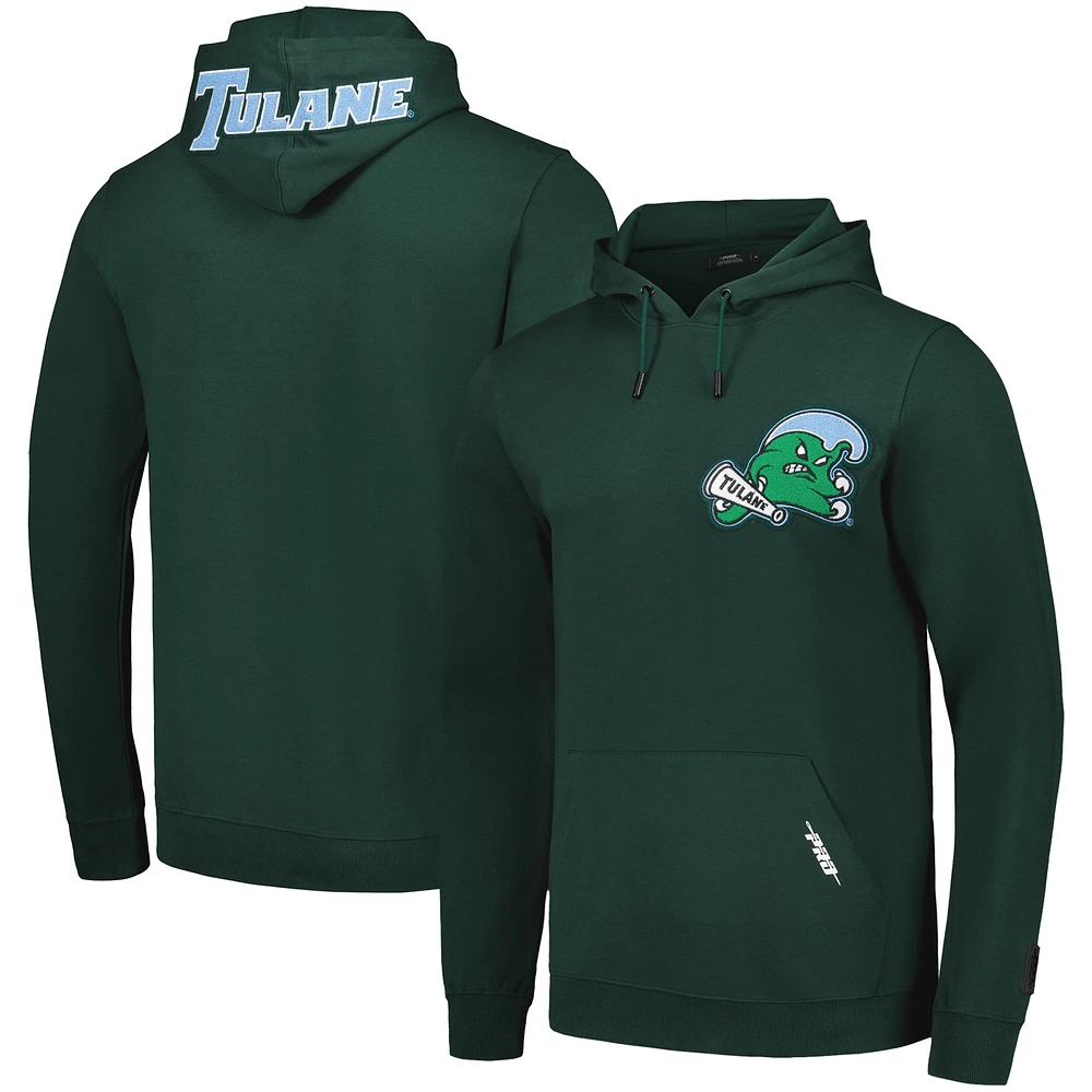 Sweat à capuche classique Pro Standard Green Tulane Wave pour homme