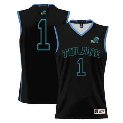 #1 Tulane Green Wave ProSphere Basketball Jersey - Black