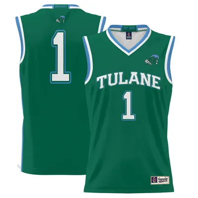 #1 Tulane Green Wave ProSphere Basketball Jersey