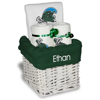 Tulane Green Wave Newborn & Infant Personalized Small Gift Basket