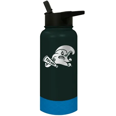 Tulane Green Wave 32oz. Logo Thirst Hydration Water Bottle