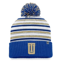 Men's Top of the World Royal Tulsa Golden Hurricane Dash Cuffed Knit Hat with Pom