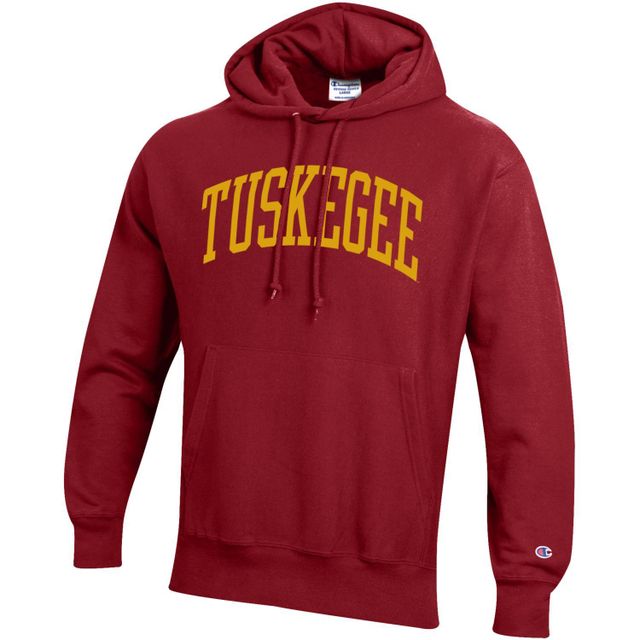 Champion Cardinal Tuskegee Golden Tigers Big & Tall Arch Reverse Weave Pullover pour homme