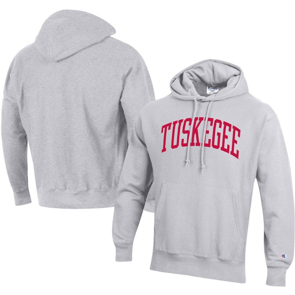 Men's Champion Gray Tuskegee Golden Tigers Tall Arch Pullover Hoodie