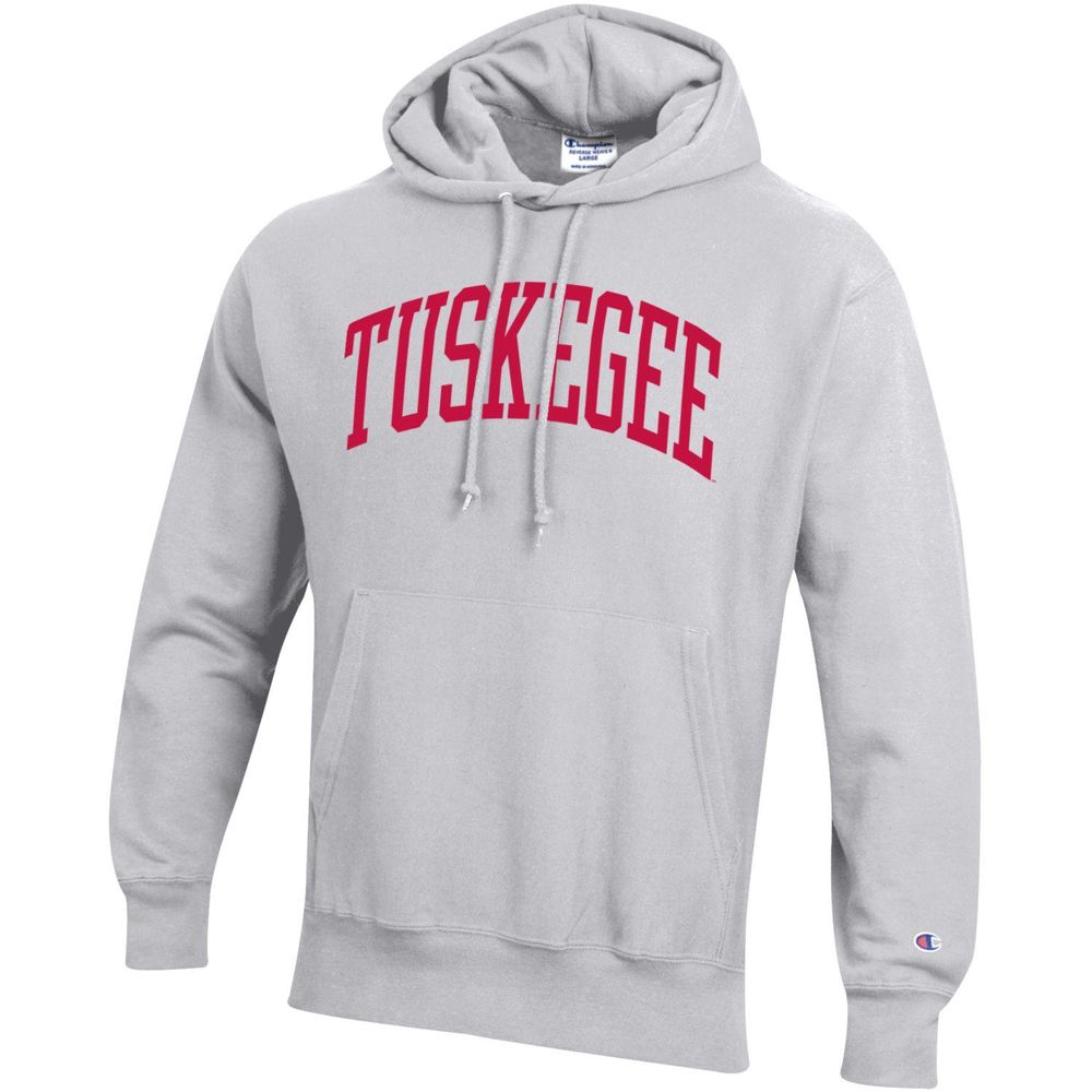 Men's Champion Gray Tuskegee Golden Tigers Tall Arch Pullover Hoodie