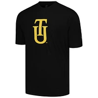 Men's FISLL Black Tuskegee Golden Tigers Applique T-Shirt