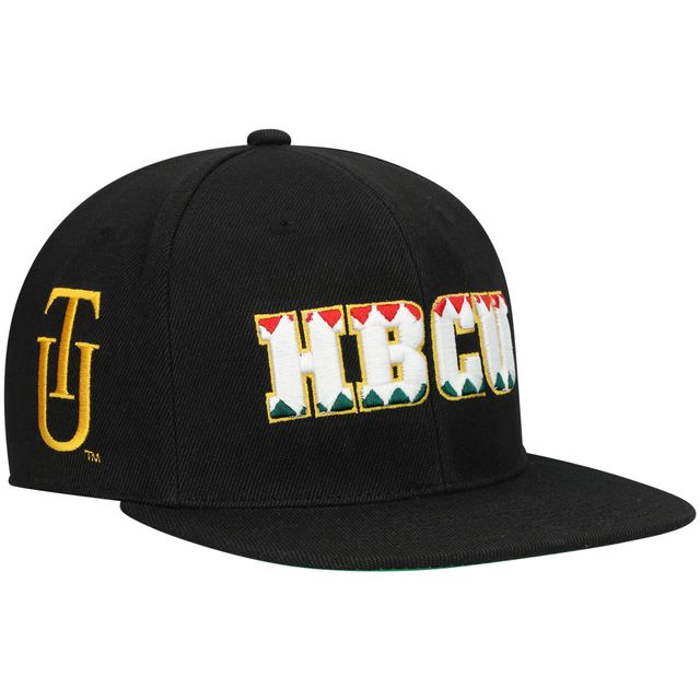 Tuskegee Tuskegee Golden Tigers Casquette snapback pour homme Mitchell & Ness Noir