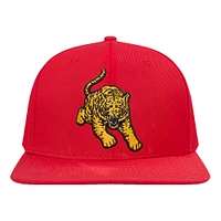 Men's Pro Standard Crimson Tuskegee Golden Tigers Mascot Logo Snapback Hat