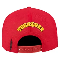 Men's Pro Standard Crimson Tuskegee Golden Tigers Mascot Logo Snapback Hat