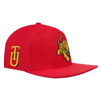 Men's Pro Standard Crimson Tuskegee Golden Tigers Mascot Logo Snapback Hat