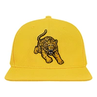 Casquette Snapback Pro Standard Gold pour homme avec logo de la mascotte des Golden Tigers de Tuskegee