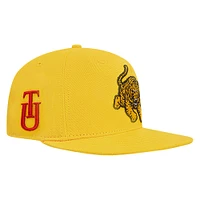 Men's Pro Standard Gold Tuskegee Golden Tigers Mascot Logo Snapback Hat