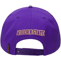 Men's Pro Standard Purple Tuskegee Golden Tigers Primary Logo Snapback Hat