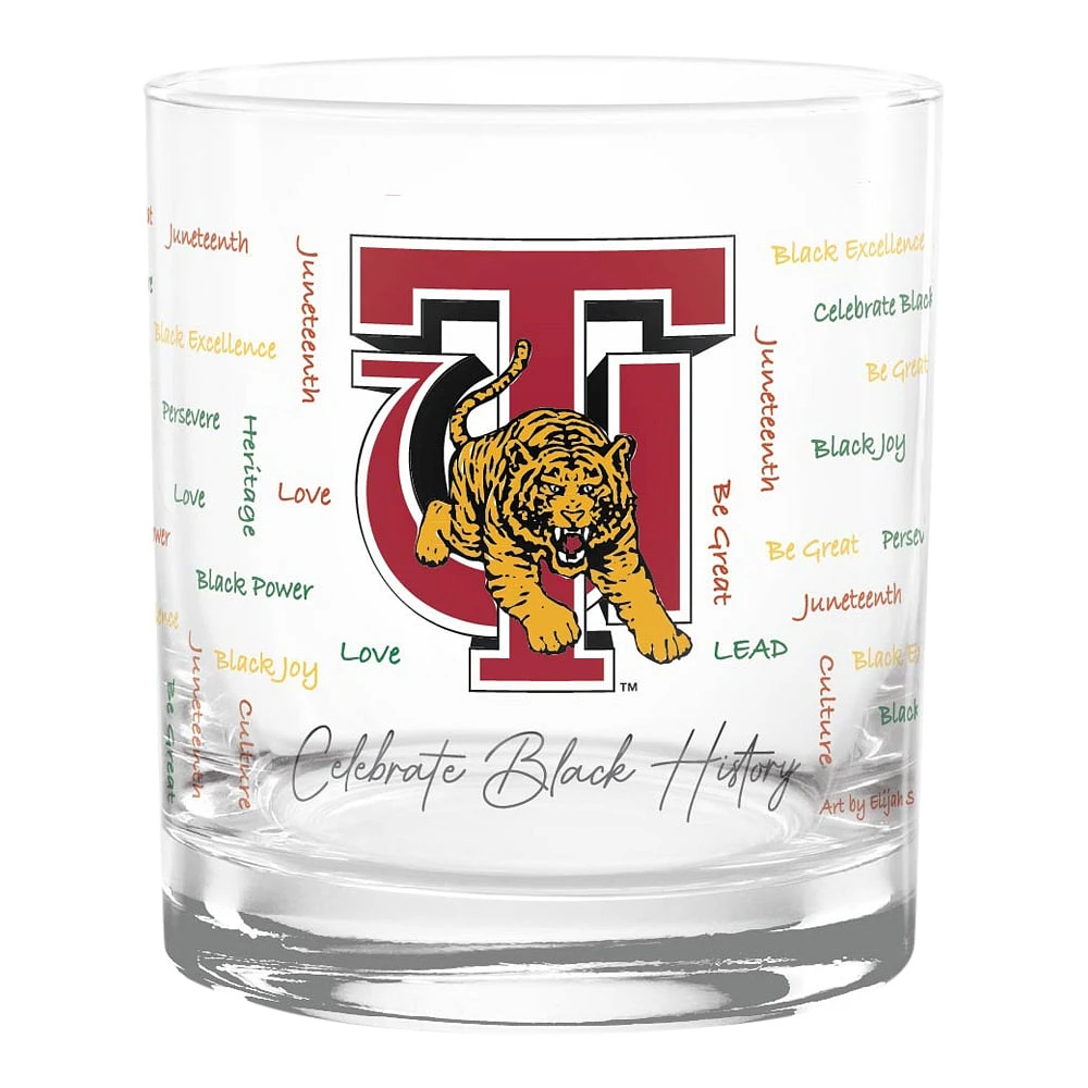 Tigres dorés de Tuskegee 14oz. Verre à roches du Mois de l’histoire des Noirs