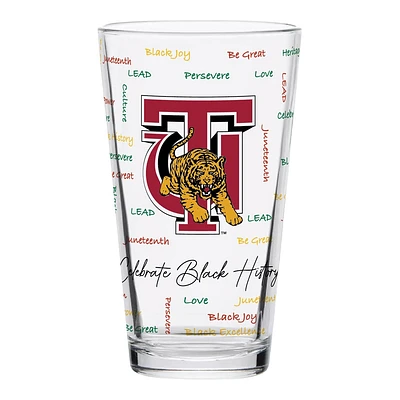 Tigres dorés de Tuskegee 16oz. Verre à pinte