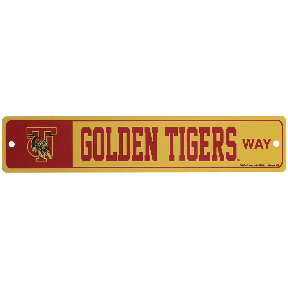 WinCraft Tuskegee Golden Tigers 3.75'' x 19'' Street Sign