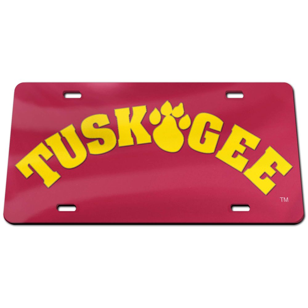 WinCraft Tuskegee Golden Tigers Arch Classic License Plate