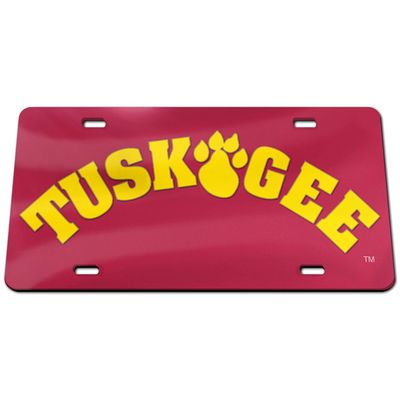 WinCraft Tuskegee Golden Tigers Arch Classic License Plate