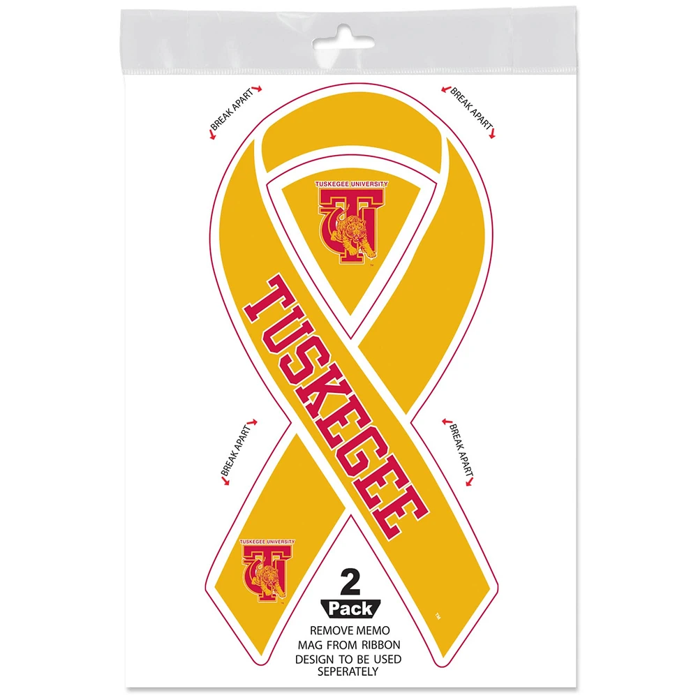 WinCraft Tuskegee Golden Tigers Two-Pack Magnet Set