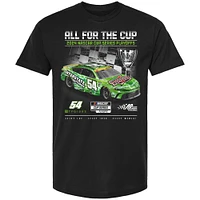 T-shirt à damier pour homme Ty Gibbs 2024 NASCAR Cup Series Playoffs Interstate Batteries