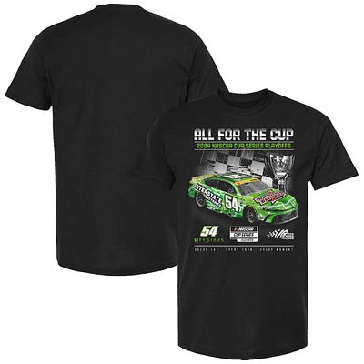 T-shirt à damier pour homme Ty Gibbs 2024 NASCAR Cup Series Playoffs Interstate Batteries