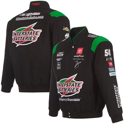 Veste Ty Gibbs Interstate Batteries en sergé pour homme JH Design noire