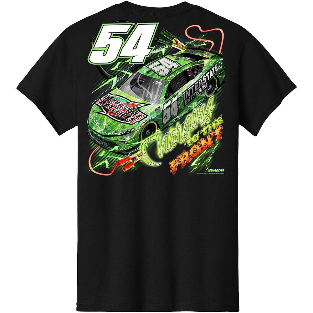 Men's Joe Gibbs Racing Team Collection  Black Ty Interstate Batteries Car T-Shirt