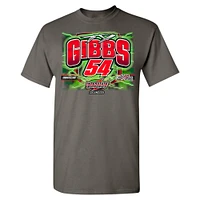 Men's Joe Gibbs Racing Team Collection Charcoal Ty Interstate Batteries Car T-Shirt