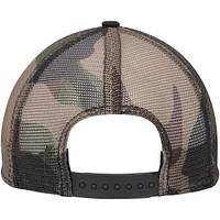 Casquette Snapback Ty Gibbs A-Frame Trucker 9FORTY New Era pour homme, noir/camouflage