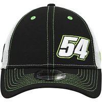 Casquette Snapback Ty Gibbs A-Frame 9FORTY New Era pour homme, noir/blanc