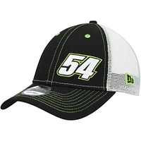 Men's New Era  Black/White Ty Gibbs A-Frame 9FORTY Trucker Snapback Hat