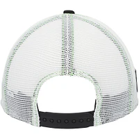 Men's New Era  Black/White Ty Gibbs A-Frame 9FORTY Trucker Snapback Hat
