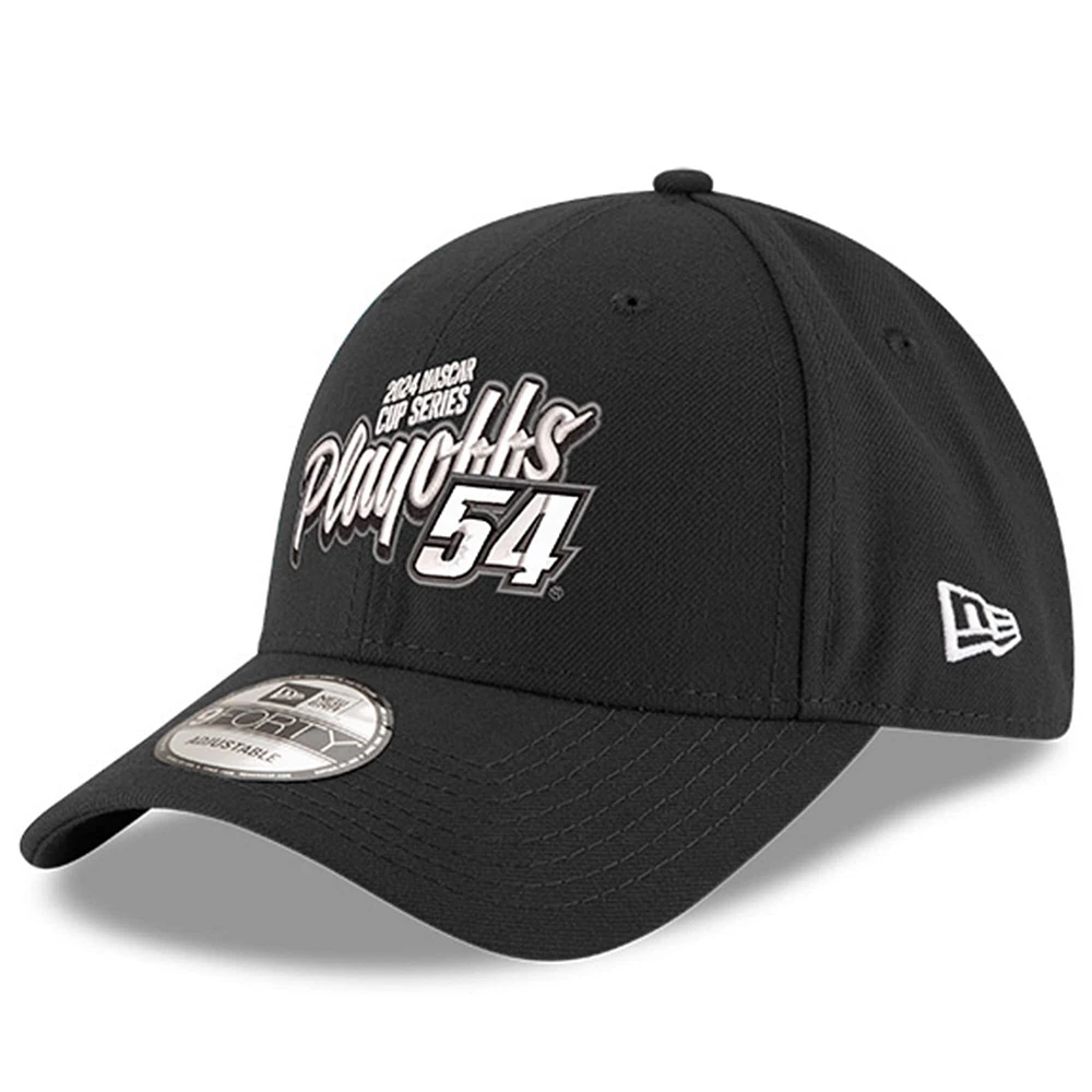 Casquette ajustable 9FORTY Ty Gibbs 2024 NASCAR Cup Series Playoffs pour homme New Era noire