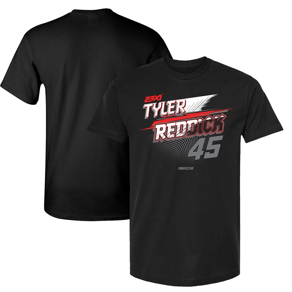 Men's  23XI Racing Black Tyler Reddick Name & Number T-Shirt