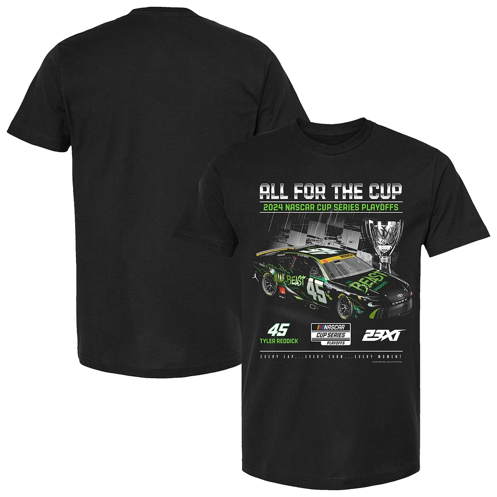 Men's Checkered Flag Sports Black Tyler Reddick 2024 NASCAR Cup Series Playoffs The Beast T-Shirt