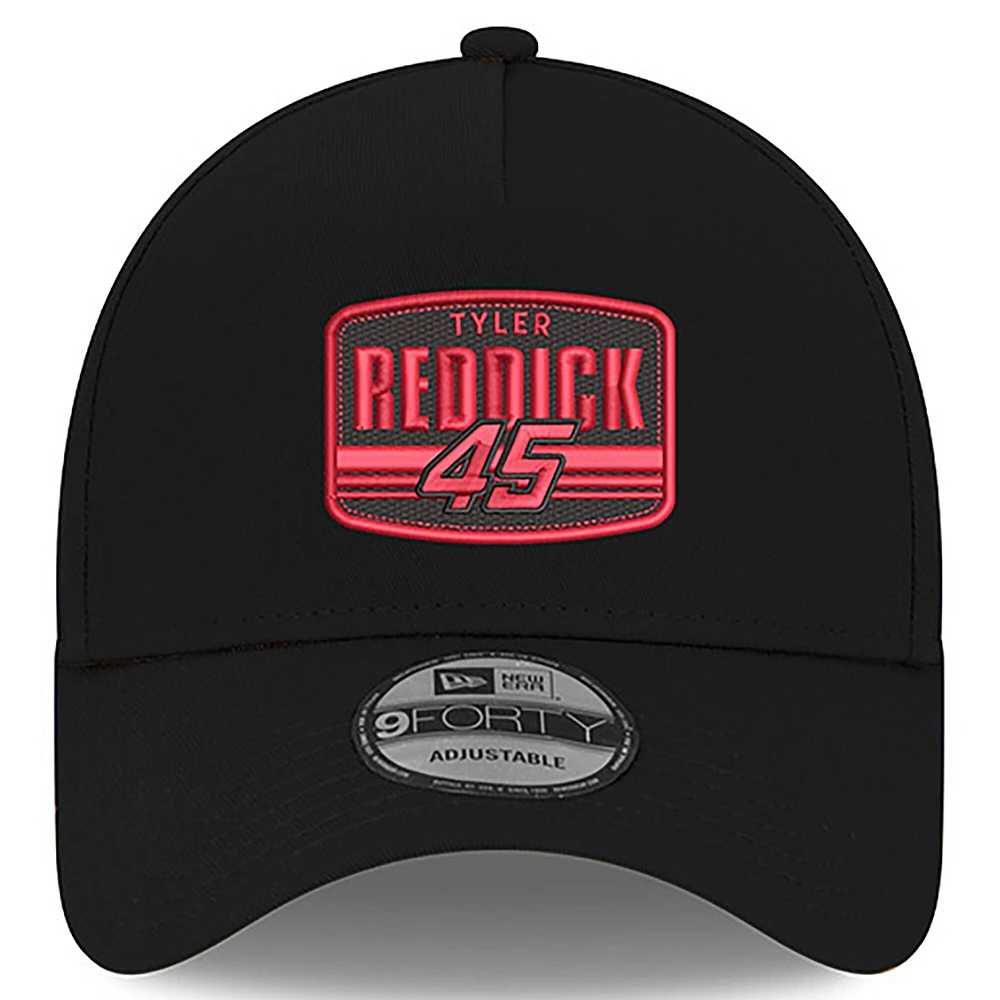 Casquette ajustable Tyler Reddick 9FORTY A-Frame Patch noire New Era pour homme