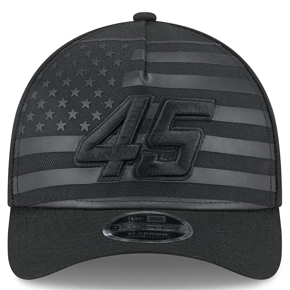 Casquette ajustable noire Tyler Reddick American Flag 9FORTY M-Crown A-Frame pour homme de New Era