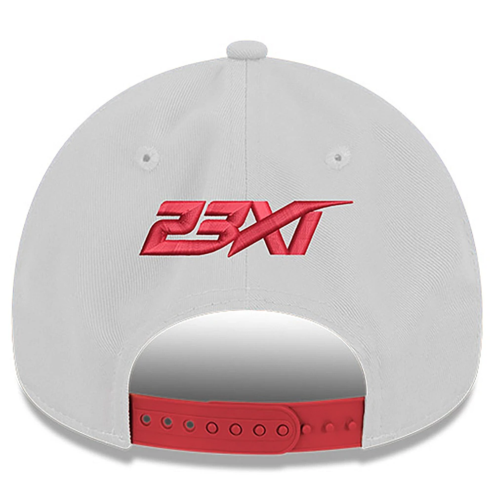 Casquette ajustable Tyler Reddick 9FORTY A-Frame Chain Script pour homme de New Era blanche