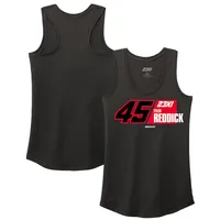 Women's 23XI Racing Black Tyler Reddick Racer Back Tank Top