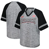 Women's G-III 4Her by Carl Banks  Heather Gray Tyler Reddick Hall of Fame Oversized Raglan V-Neck T-Shirt