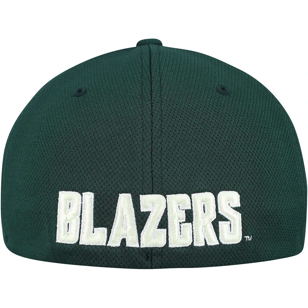 Casquette hybride Tech Flex Reflex UAB Blazers verte Top of the World pour homme