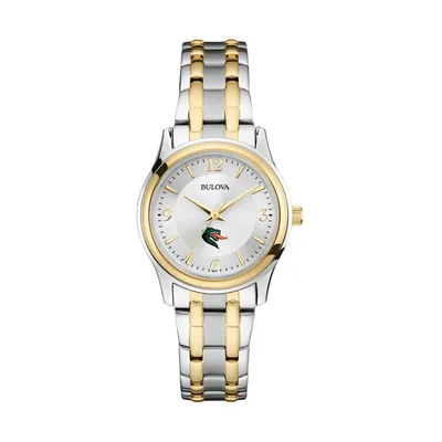 UAB Blazers Bulova Women's Classic Two-Tone Round Watch - Silver/Gold