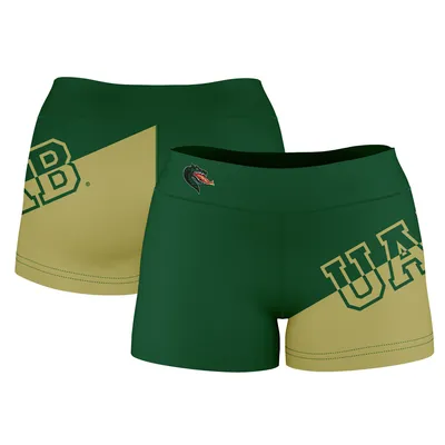 UAB Blazers Women's Plus Color Block Shorts - Green