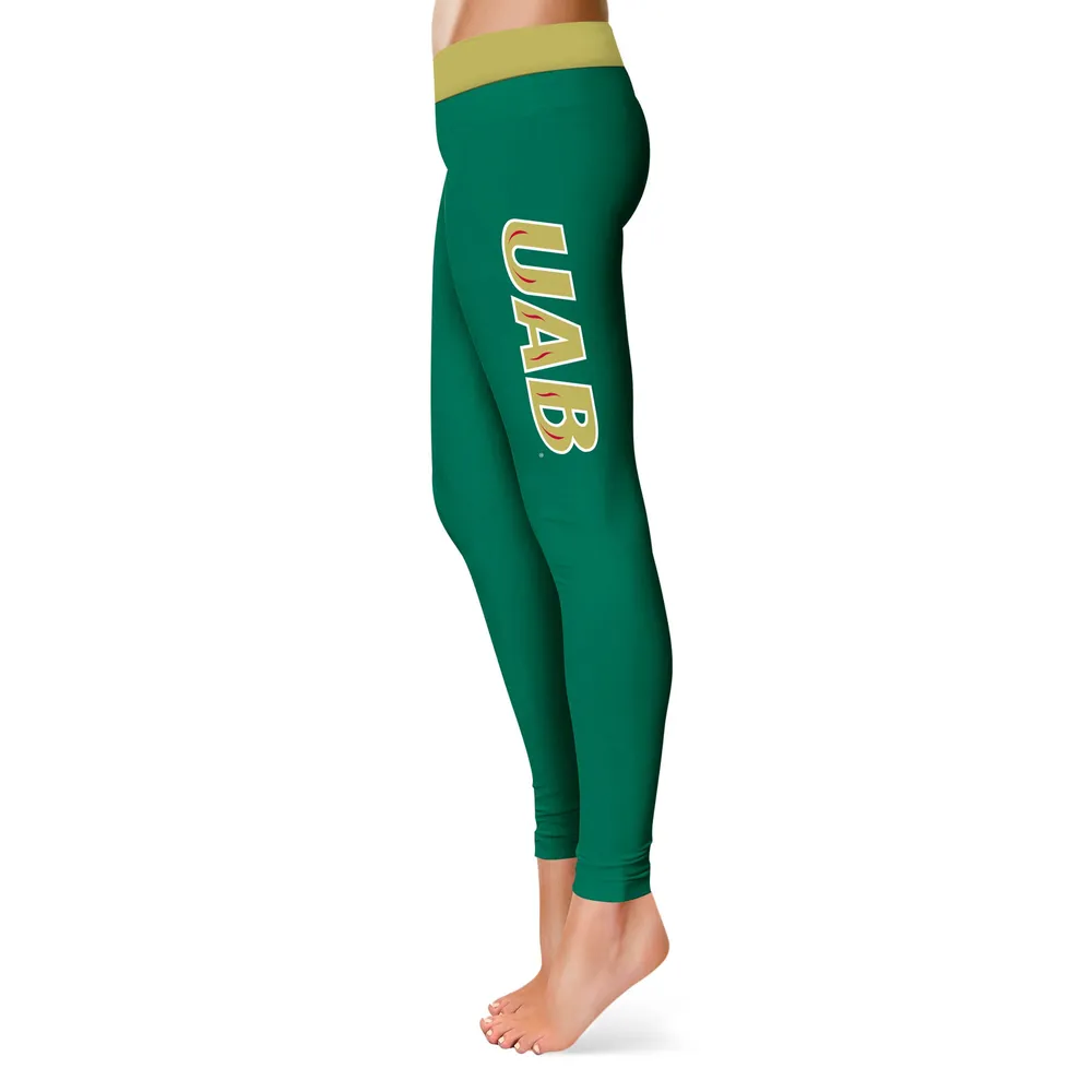 UAB Blazers Women's Plus Solid Yoga Leggings - Green